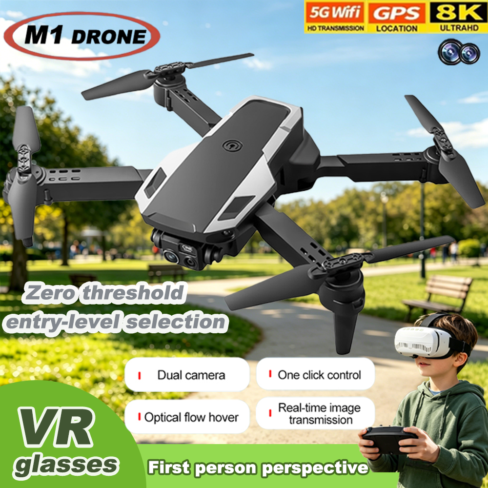 Drone Rc Foldable - Foldable M1 VR Mini Drone RC