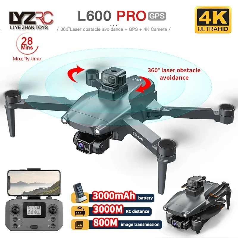 L600 PRO RC Drone 4K HD Dual C - Drone Vs Rc Helicopter บทวิจารณ์และราคา