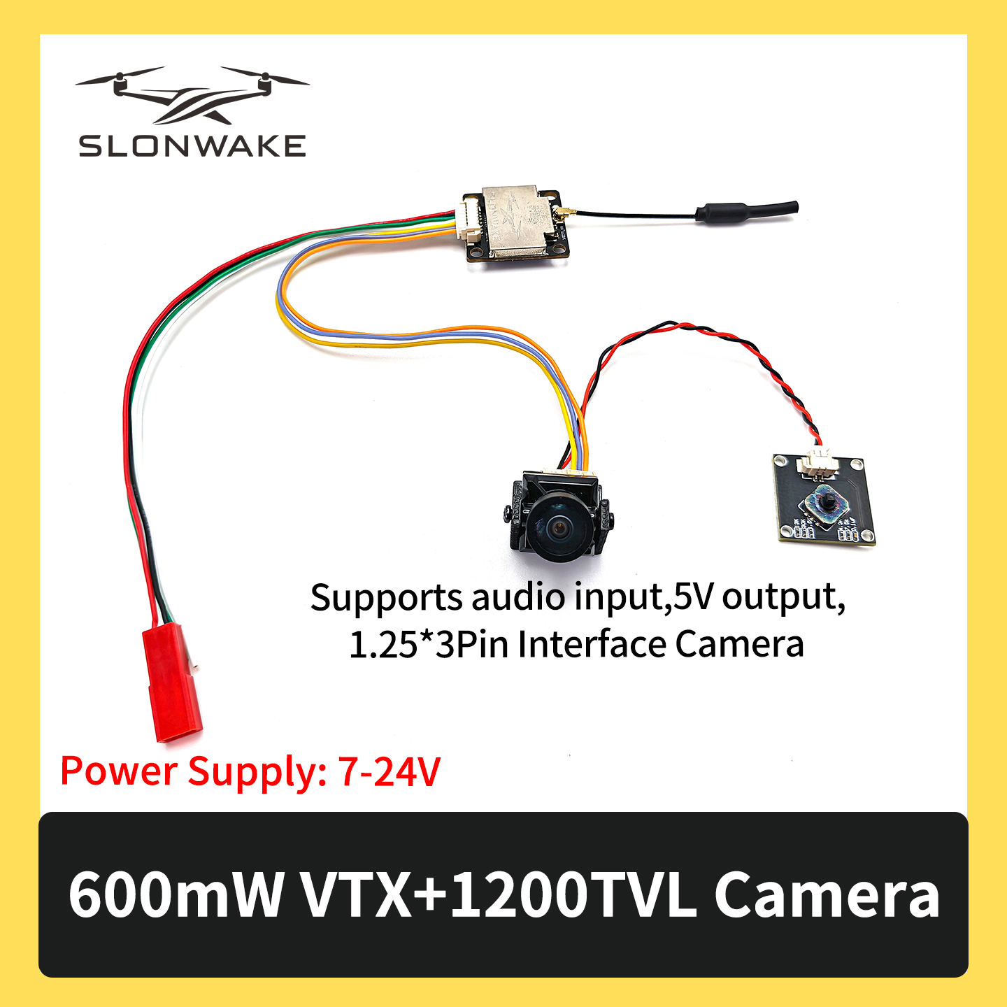 SLONWAKE 5.8G 600mW 7-24V FPV  - Drone Rc Remote บทวิจารณ์และราคา