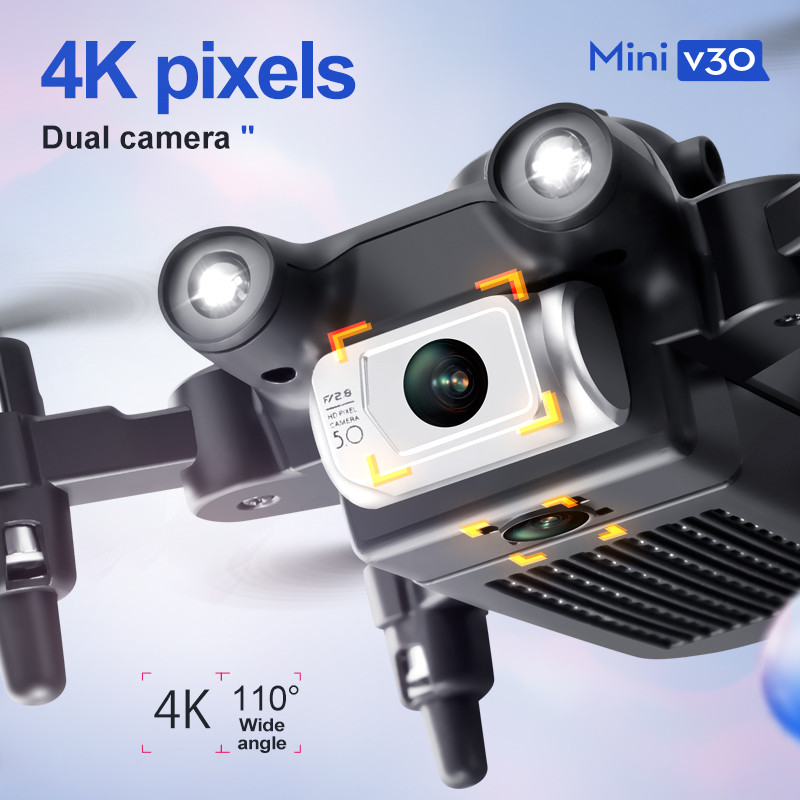 Mini V30 WiFi FPV Drone With 4 - Drone Rc Foldable บทวิจารณ์และราคา