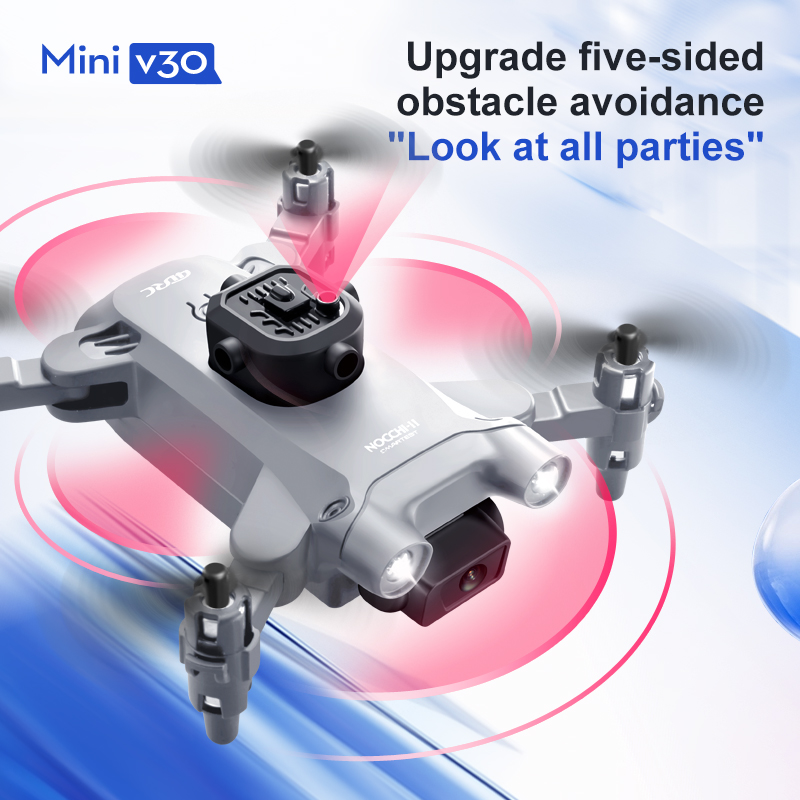 Mini V30 WiFi FPV Drone With 4 - Drone Rc Foldable บทวิจารณ์และราคา