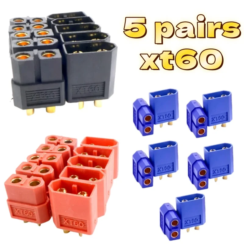 5 Pairs XT60 Yellow Blue Black - Drone Rc Remote บทวิจารณ์และราคา