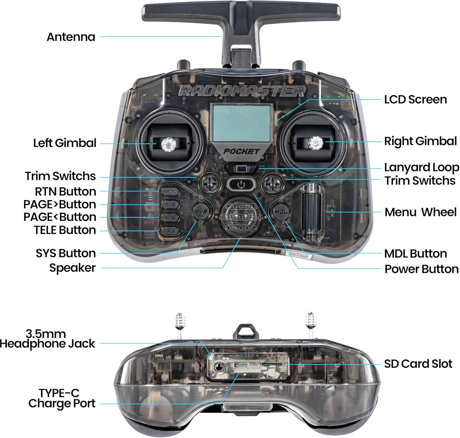 RadioMaster POCKET P16 2.4G Ra - Drone Rc Foldable บทวิจารณ์และราคา