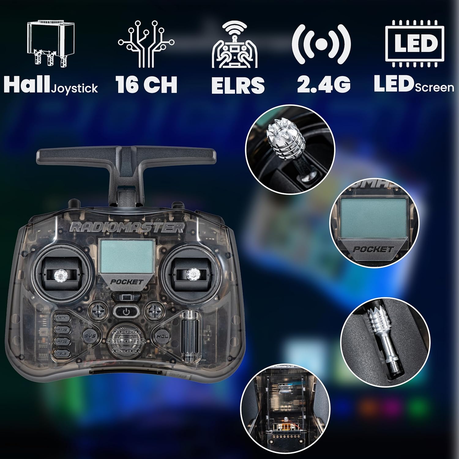 RadioMaster POCKET P16 2.4G Ra - Drone Rc Foldable บทวิจารณ์และราคา