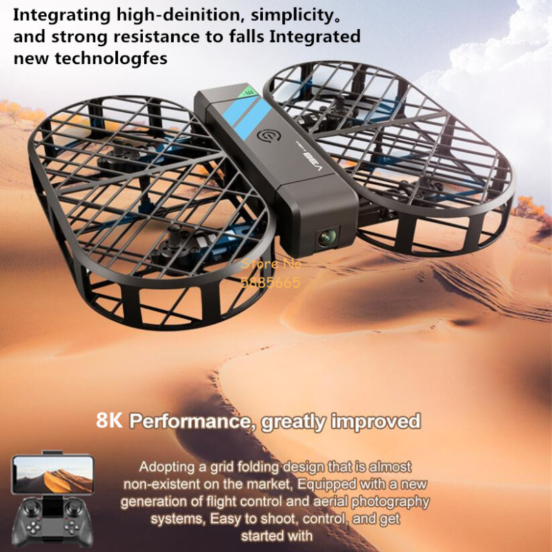 8K HD Camera 360° Protection O - Drone Rc Foldable บทวิจารณ์และราคา