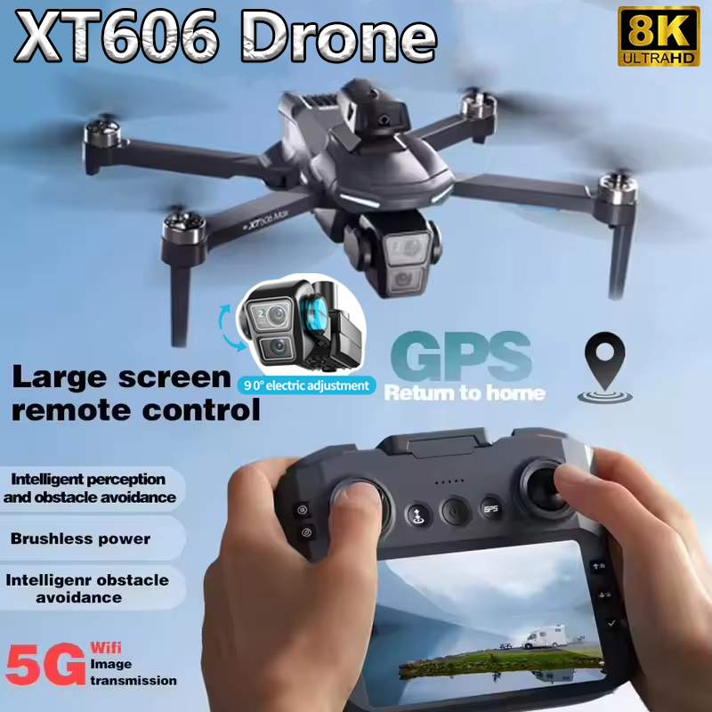 XT606 MAX GPS NEW Drone 8k Pro - Drone Dji Rc Mini 3 บทวิจารณ์และราคา