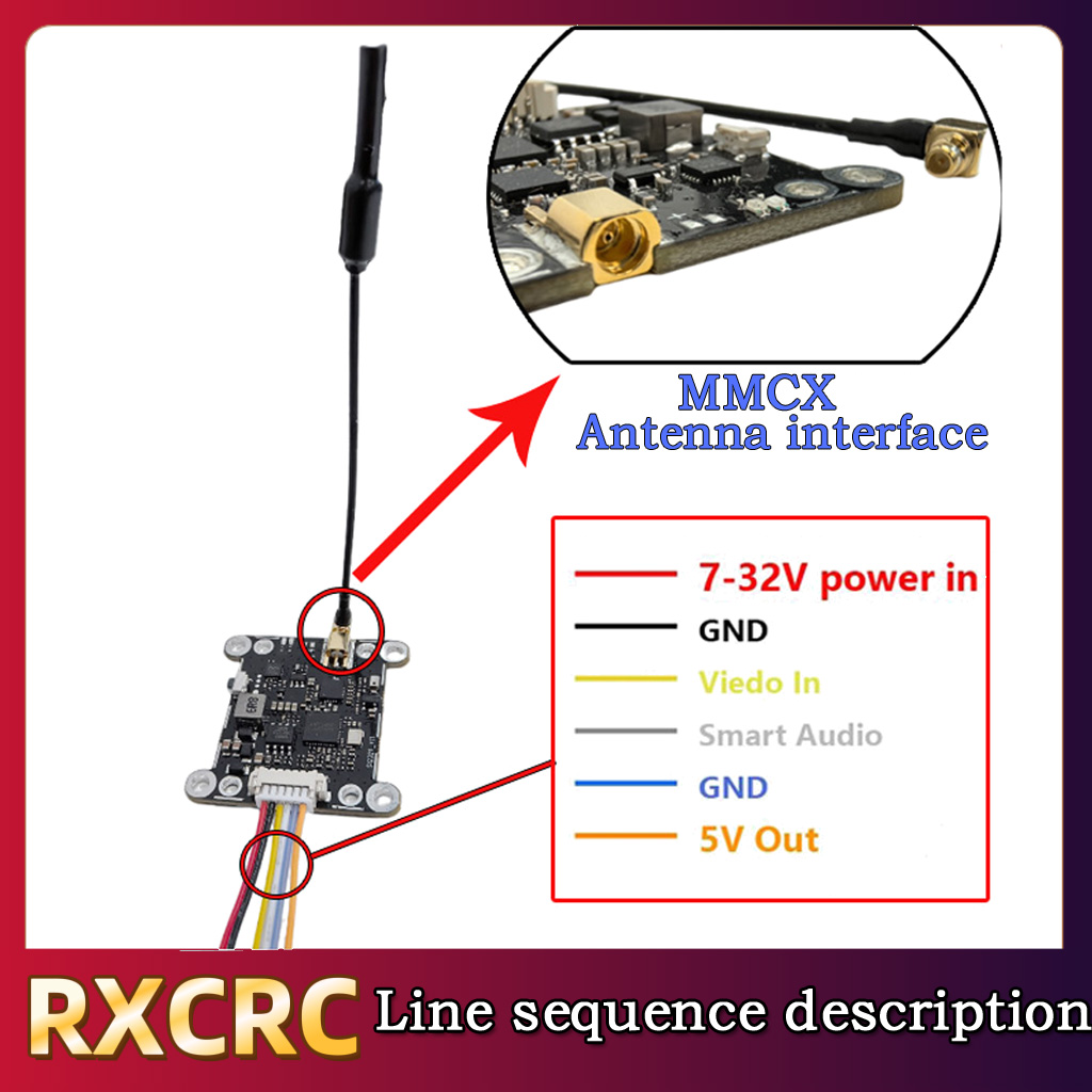 RXCRC 5.8G Module 48CH 1.6W VT - Drone Rc Remote บทวิจารณ์และราคา
