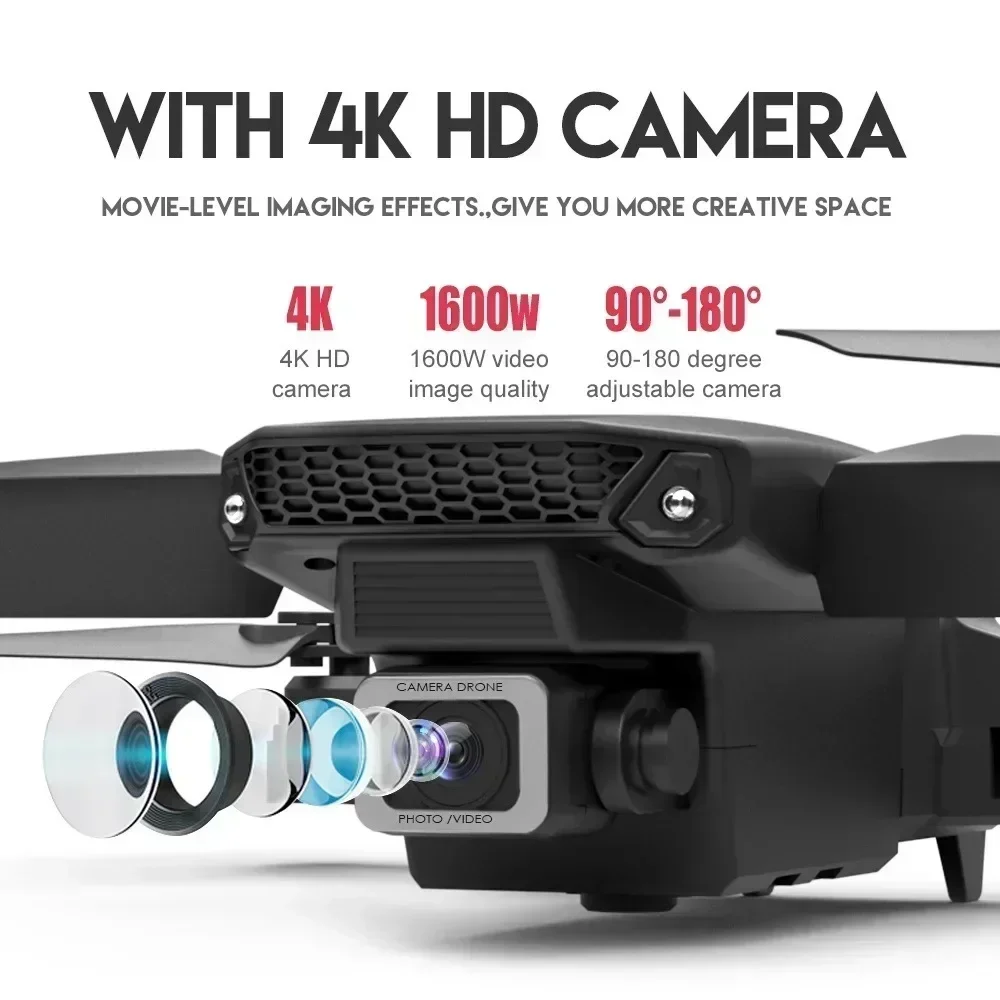 E88 Pro WIFI FPV Drone Wide An - Drone Rc Foldable บทวิจารณ์และราคา