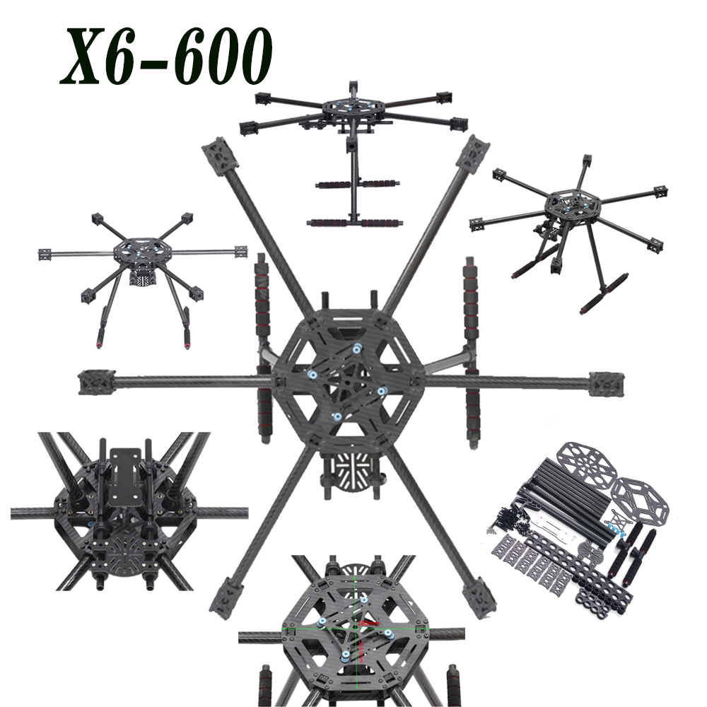 X6-X600  600mm FPV Hexacopter  - Heavy Lift Drone Frame บทวิจารณ์และราคา