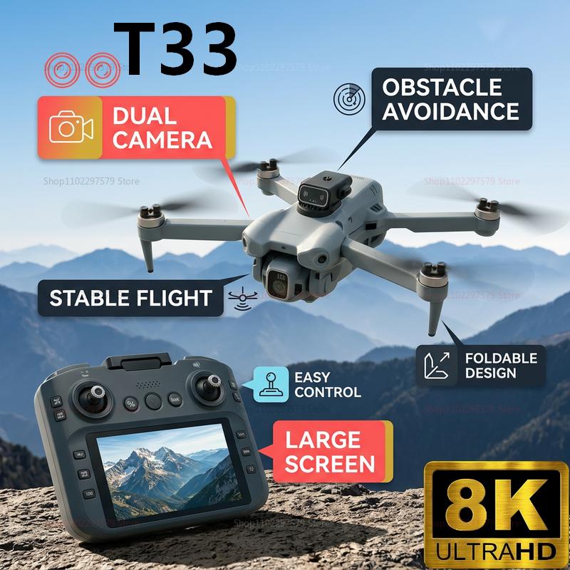 2026 New T33 RC Drone 8K Camer - Drone Rc Foldable บทวิจารณ์และราคา