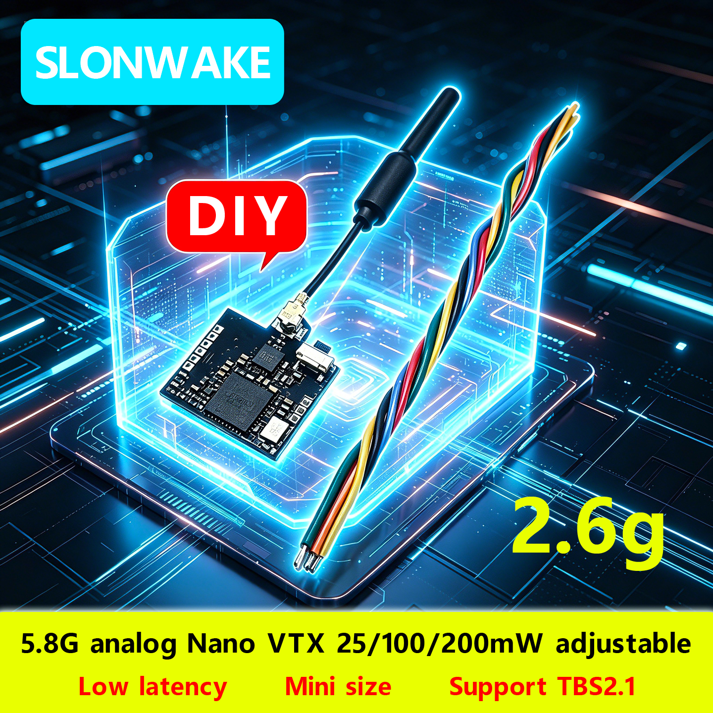 SLONWAKE Nano 5.8G 48CH 200mW  - Drone Rc Remote บทวิจารณ์และราคา