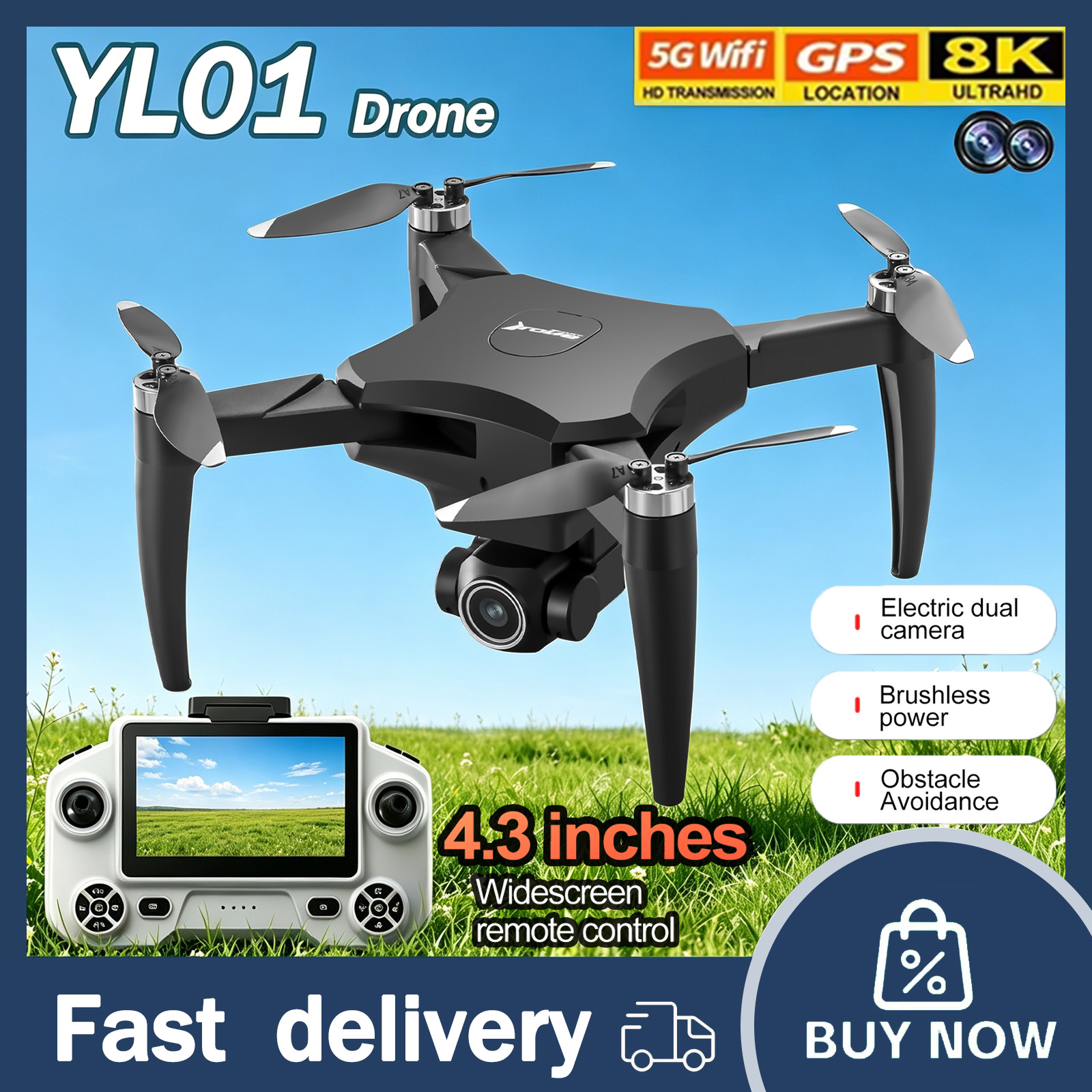 YL01 Mini Drone 8K Professiona - Drone Dji Rc Mini 3 บทวิจารณ์และราคา