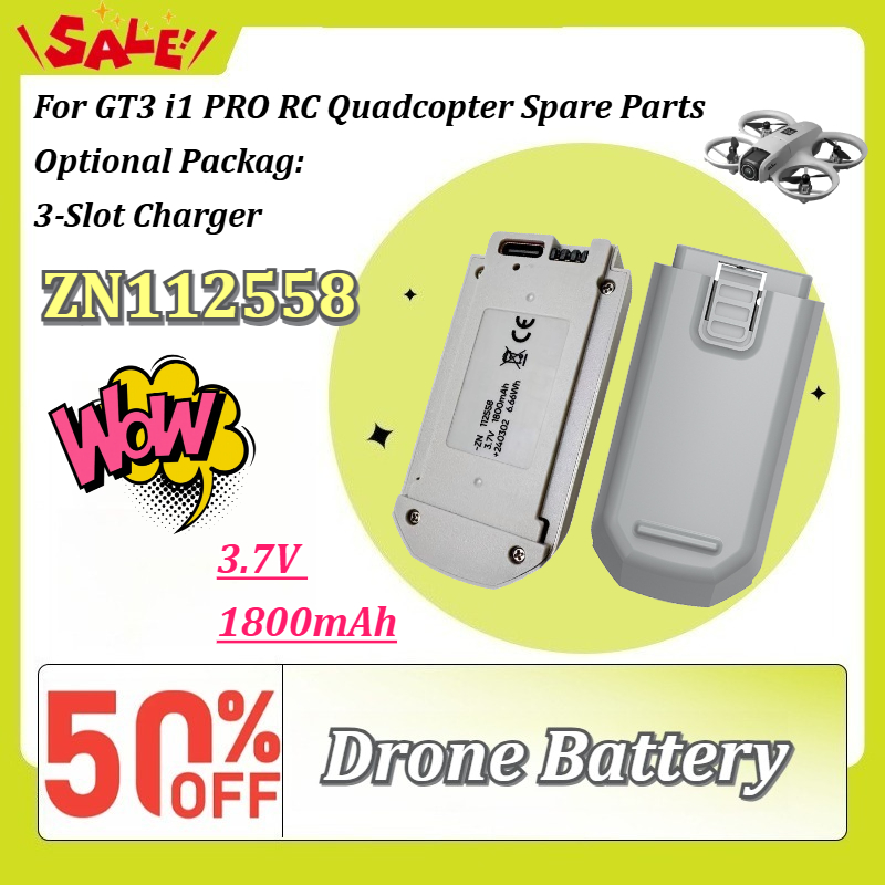 New 1-6PCS ZN112558 3.7V 1800m - Drone Gt3 Rc บทวิจารณ์และราคา