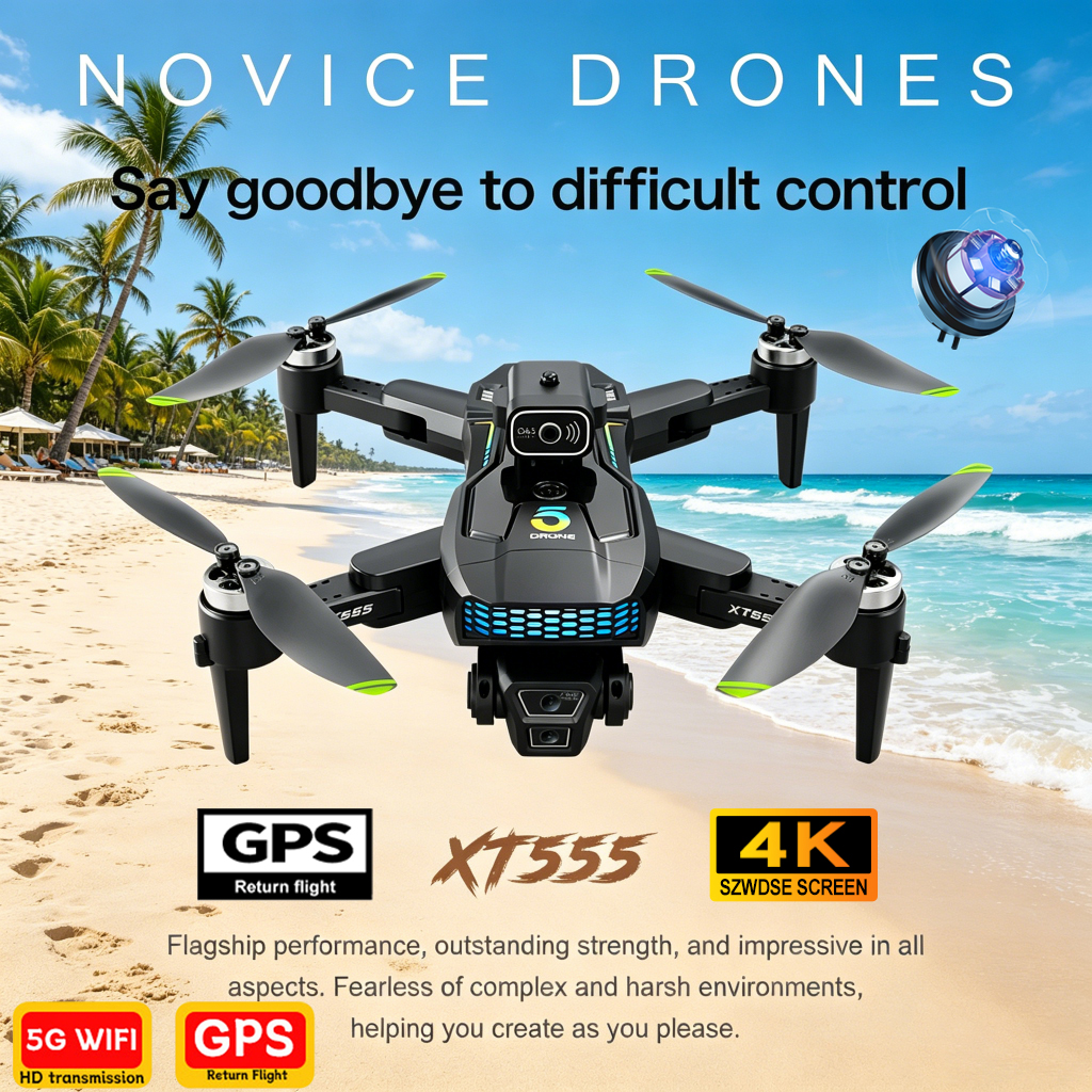 New XT555 GPS RC Drone Cam Pro - Drone Rc Foldable บทวิจารณ์และราคา