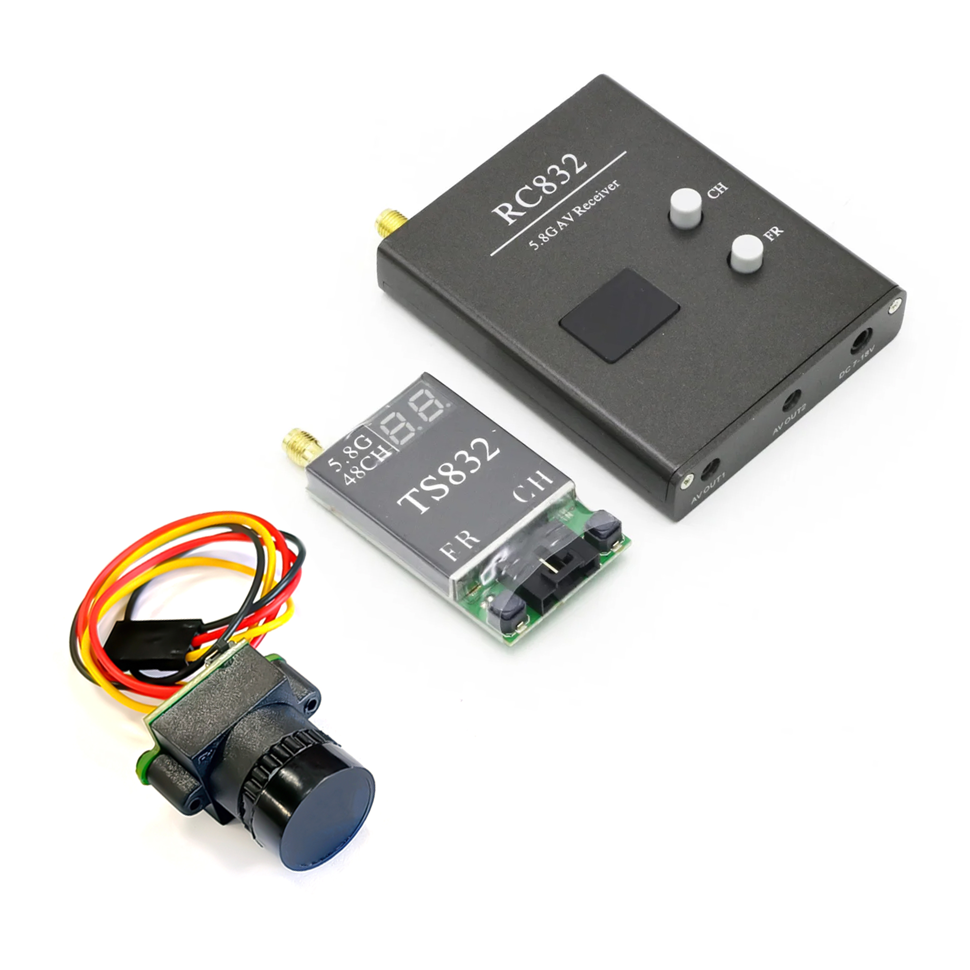 TS832 Receiver +RC832 +1000TVL - Fpv Antenna Receiver บทวิจารณ์และราคา