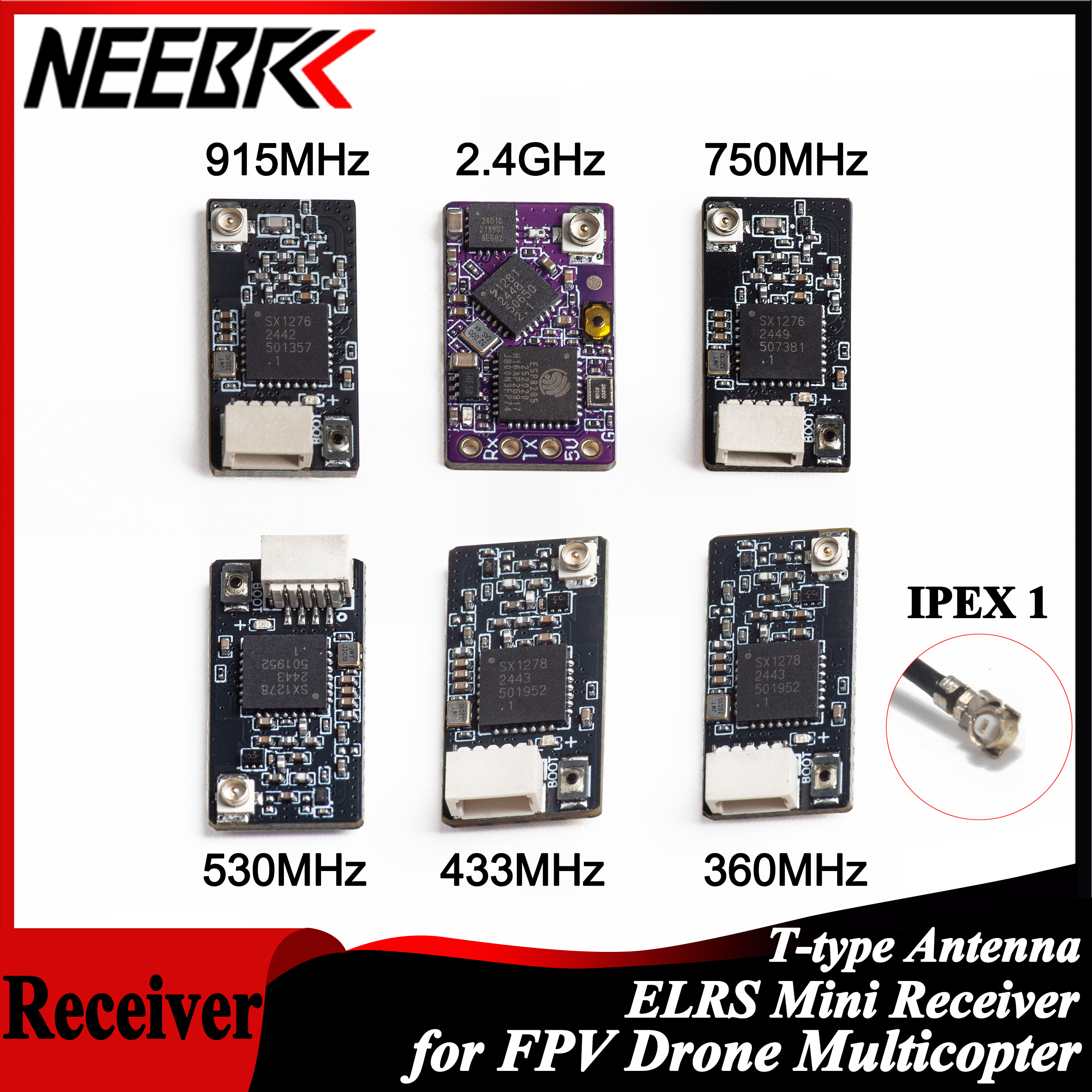 NEEBRC ELRS 2.4G/915Mhz/360Mhz - Fpv Antenna Receiver บทวิจารณ์และราคา