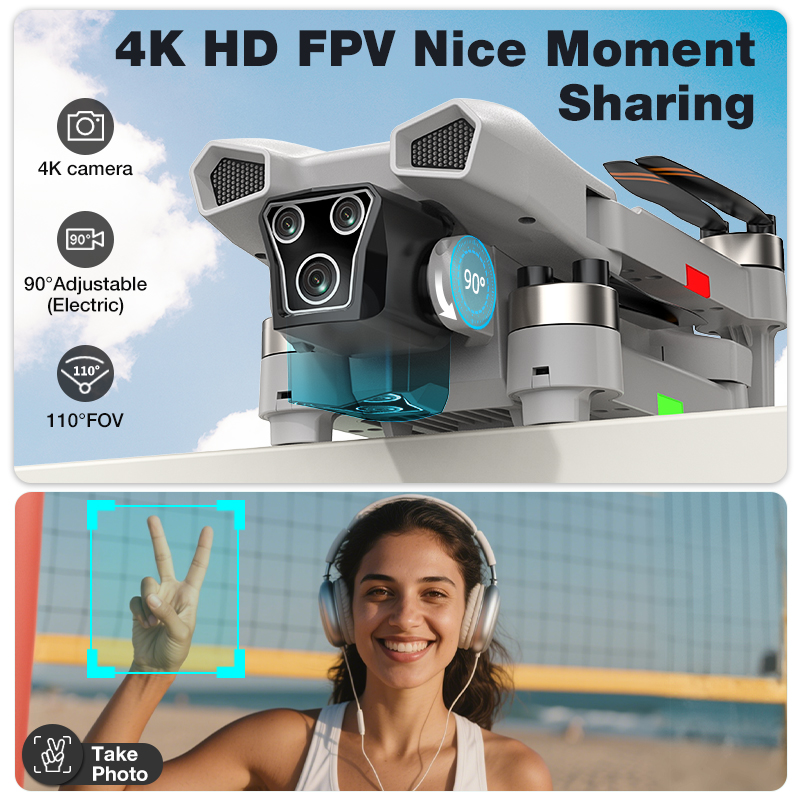 NEW Hot L017 Pro Drone Brushle - Drone Rc Foldable บทวิจารณ์และราคา