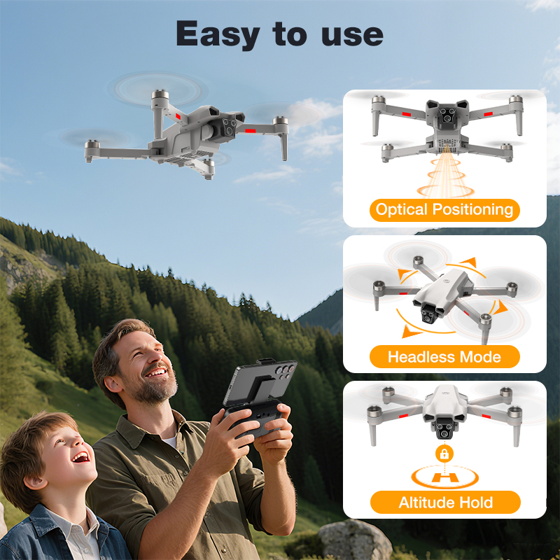 NEW Hot L017 Pro Drone Brushle - Drone Rc Foldable บทวิจารณ์และราคา